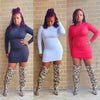 DANA - Crewneck Mini Dress (more colors)