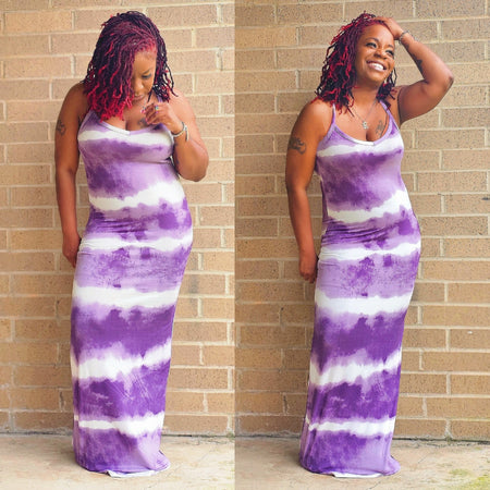 COLLAGE - Backless Maxi Dress
