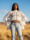 WILDFLOWER Tiered Ruffle Top