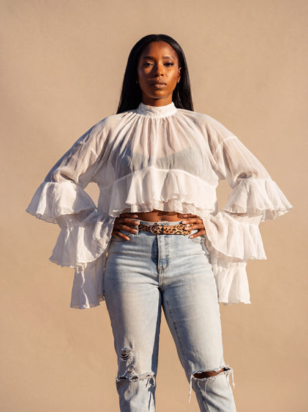 WILDFLOWER Tiered Ruffle Top