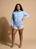 WHIMSY Satin Babydoll Shorts