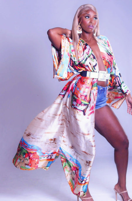 COLLAGE - Backless Maxi Dress