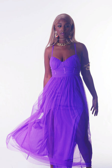 COLLAGE - Backless Maxi Dress