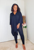 GOOD VIBE -  Cape Top Set (Black)