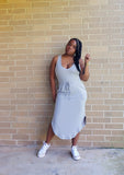 EBONY - Drawstring Tank Dress