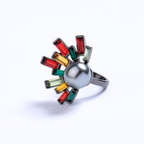 DEENA - Pearl Color Splash Ring