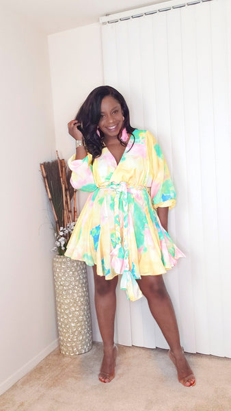 Tie-Dye-Flare-Dress