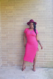 REMY - Ruched Midi Dress