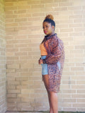 JASMINE - Leopard Organza Top