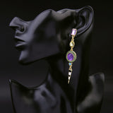 Asymmetric-Post-Colored-Gems-Duo