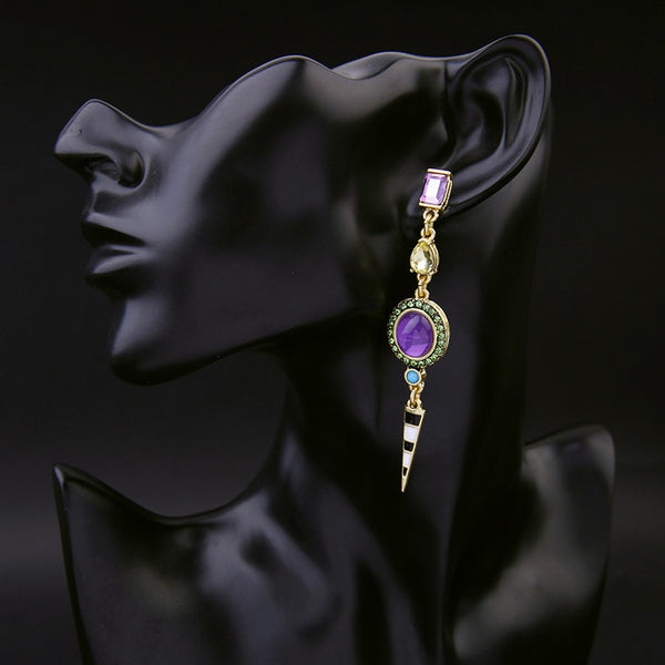 Asymmetric-Post-Colored-Gems-Duo
