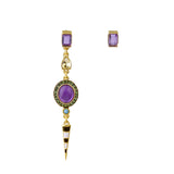 Asymmetric-Post-Colored-Gems-Duo