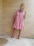 SUZY WOO - Plaid Skater Dress