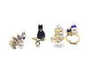 BETTE - 4pc Cat Midi Ring Set