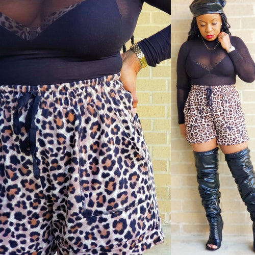 SHEIN-Elastic-Waist-Leopard-Print-Shorts